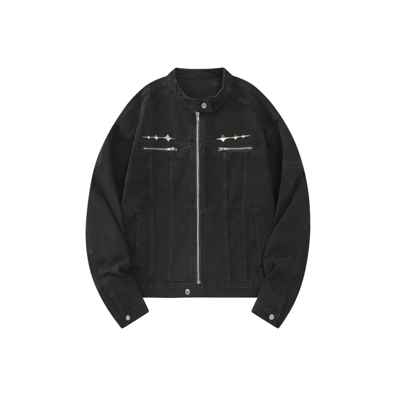 FAKE VINTAGE Denim Jacket Unisex-2