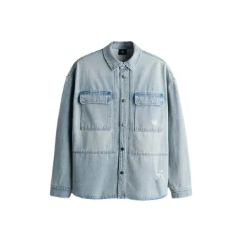 H&M Denim Jacket Men's Light Denim Blue