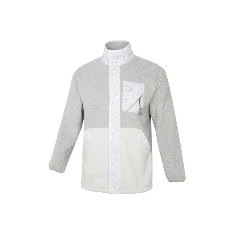PUMA Velvet Jackets Unisex Light Gray-0