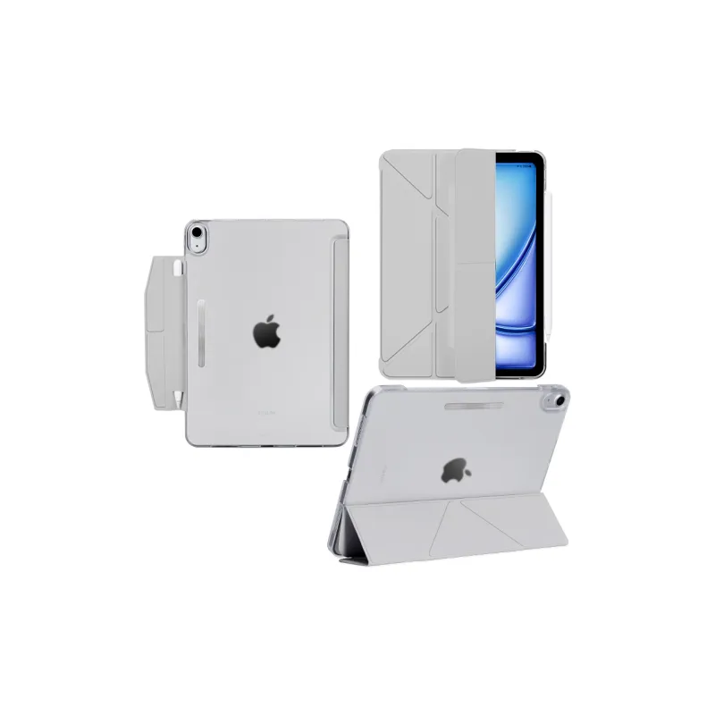 COLSMY Matte, Horizontal And Vertical Screen Triple Fold V Shaped Compatibility IPad11 Tablet Protective Cases-11