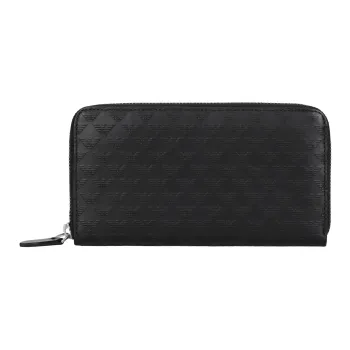 EMPORIO ARMANI Leather Wallet Unisex Black