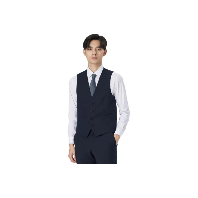 ZIOZIA Vests Men Navy Blue-0