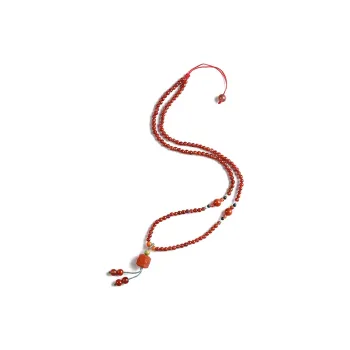 Phoenisess South Red Agate Necklaces Women's