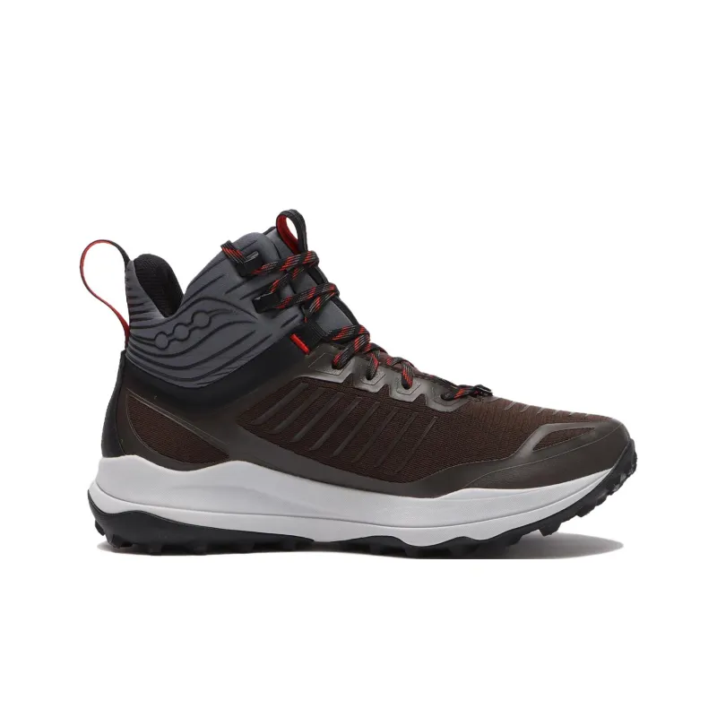 Saucony ULTRA RIDGE Anti Slip Wear Resistant Mid Top Hiking Shoes Men's Brown-1