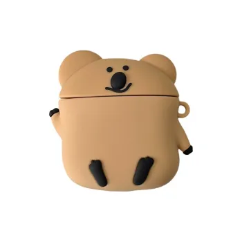 CHRROTA Compatibility With Apple AirPods 4 Silicone Cartoon Cute Persimmon Bear Headphone Cases