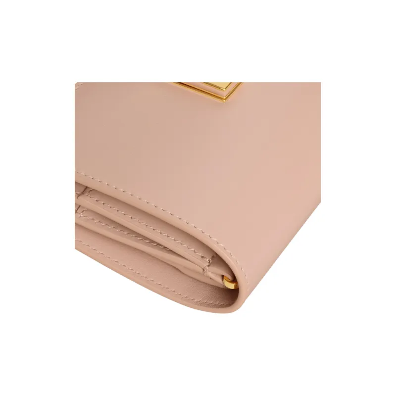 CELINE Calfskin Wallet Women's Soft Peach Powder-5