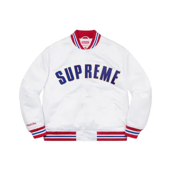 Supreme Mitchell & Ness Satin Varsity Jacket