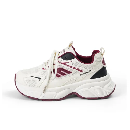 HUANQIU Anti Slip Wear Resistant Low Top Chunky Sneakers Women's