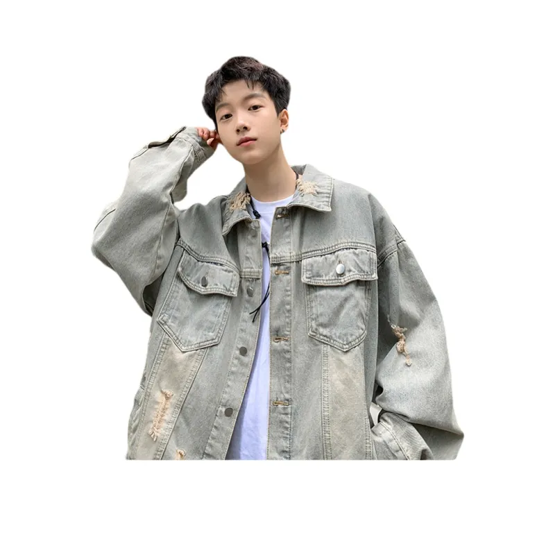 RENBEN Denim Jacket Unisex Yellow Mud-2