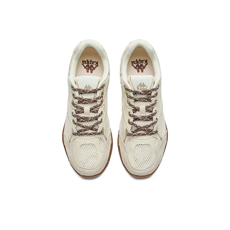 Kappa Back to Back Anti Slip Wear Resistant Low Top Casual Shoes Women's Cheese White-3