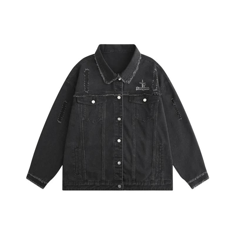 SWAMP AREA Denim Jackets Unisex-5