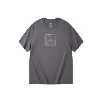 PEAK x WANGUOLAICHAO,LIANMINGKUAN T Shirt Unisex Lunar Rock Gray