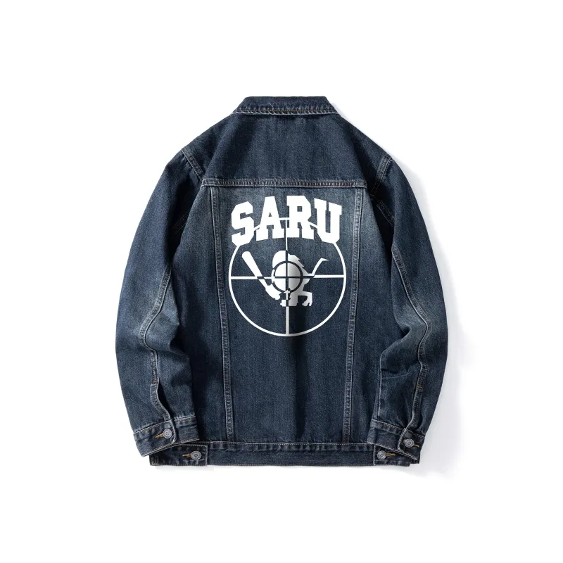 SANTASTIC Denim Jacket Men's Gray Blue-0