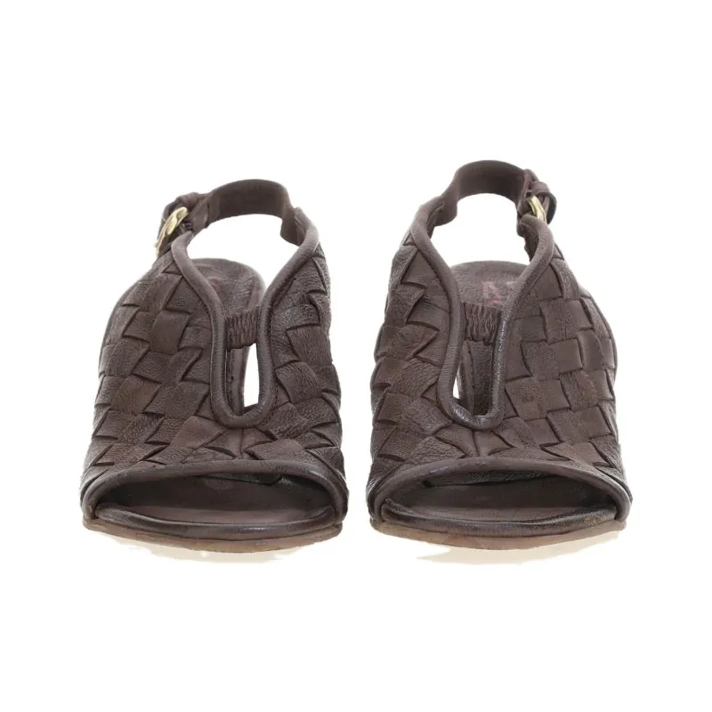AirStep PRISCILLA One Strap Sandals Women's Dark Brown-5