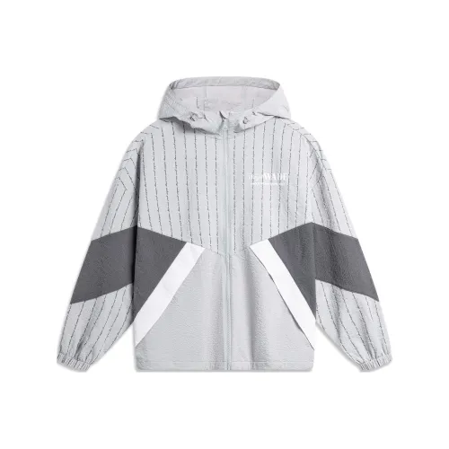 LiNing Sun Protection Clothing Men's Mist Gray All Over Print