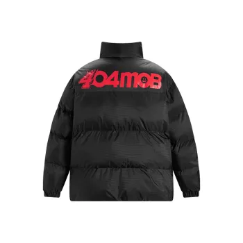 404MOB GANG Puffer Jacket Unisex Black