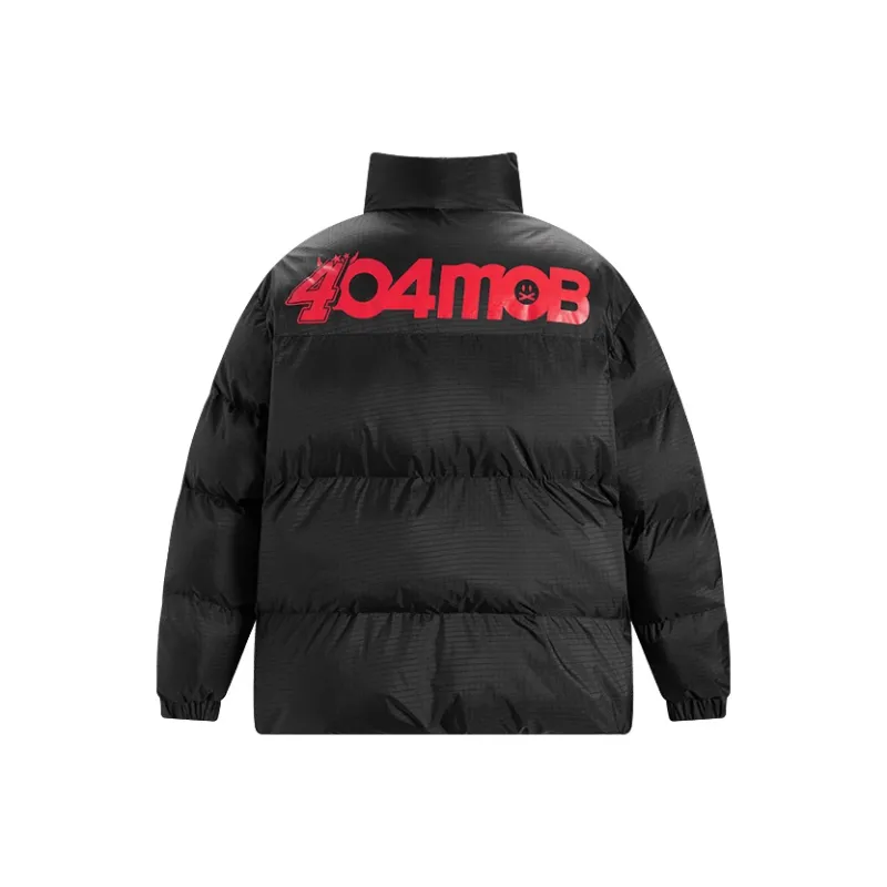 404MOB GANG Puffer Jacket Unisex Black-0