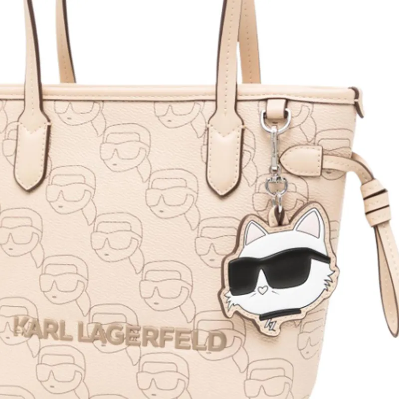 KARL LAGERFELD Polyurethane Shoulder Bag Women's Light Beige-2