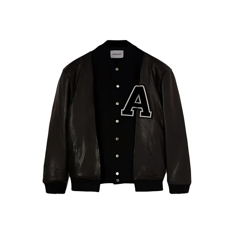 AMBUSH A Patch Varsity Jacket-0