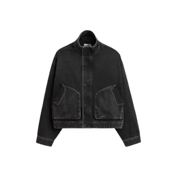 ZARA Denim Jackets Men Black