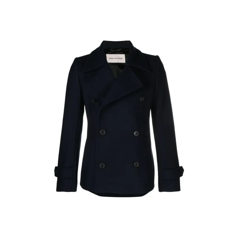 DRIES VAN NOTEN Coat Men's Marine Blue-0
