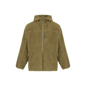 Levis Solid Color Hooded Puffer Jacket Men's Caramel Coffee