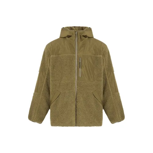 Levis Solid Color Hooded Puffer Jacket Men's Caramel Coffee