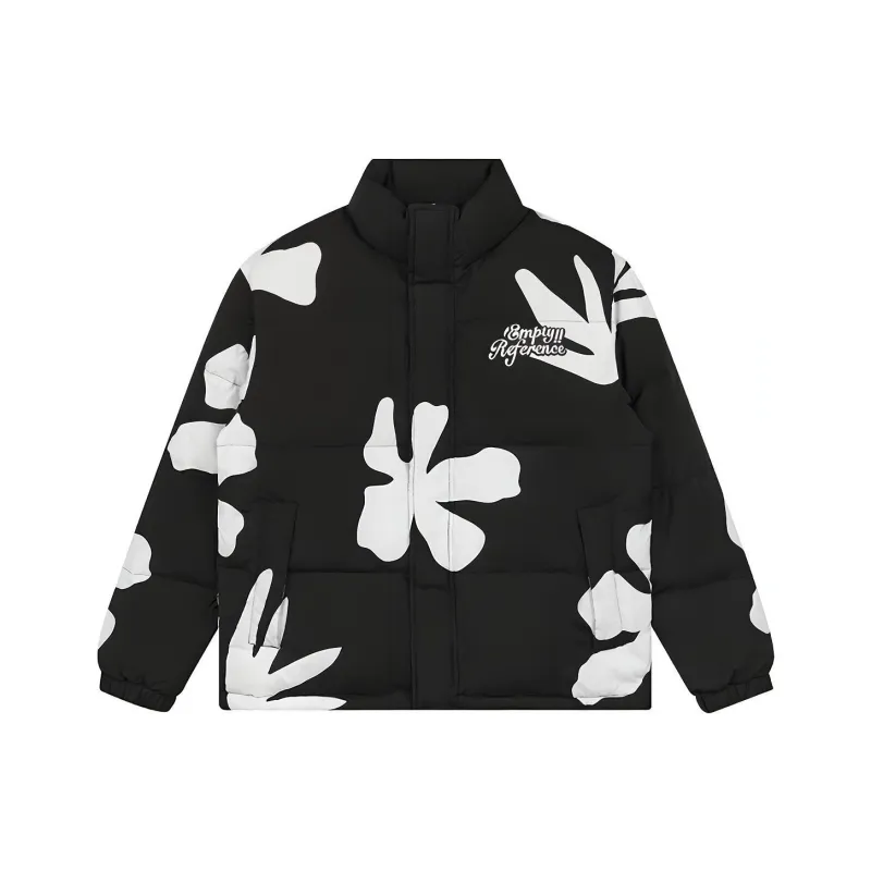 EMPTY REFERENCE Puffer Jacket Unisex Black-0