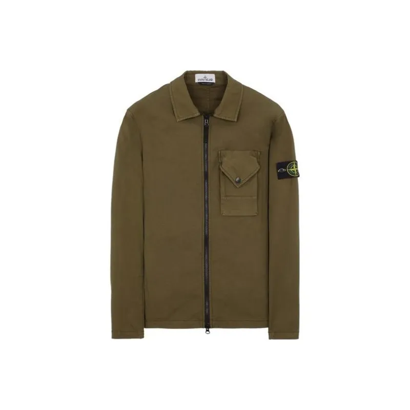 STONE ISLAND FW23 Jackets Coats Men's Olive Green-0
