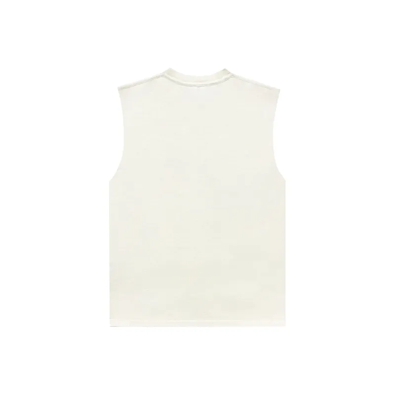 False Perception Tank Top Unisex Distressed White-1