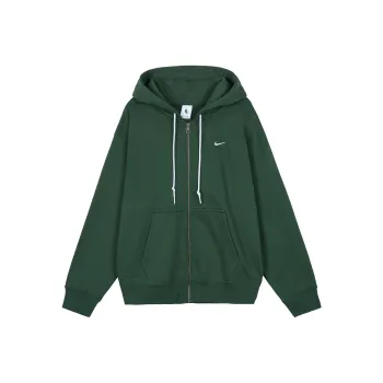 Nike Solo Swoosh Hoodie Jacket Green