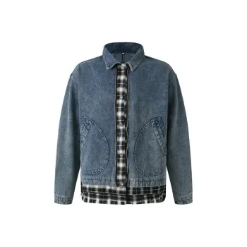 PEDLOR Denim Jacket Unisex Washed Blue