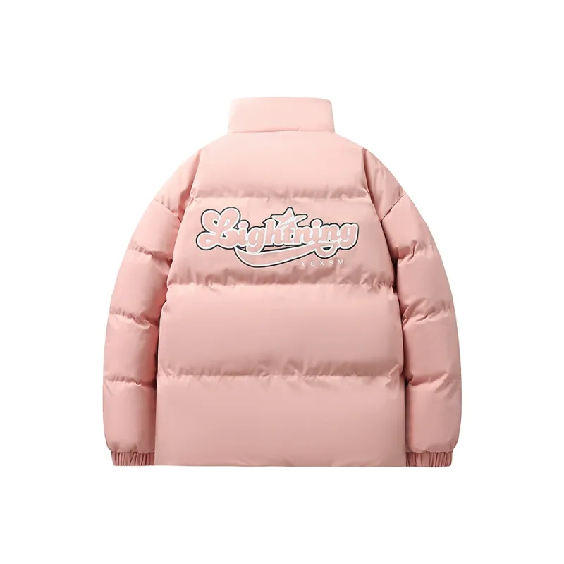 Lightning X Storm Retro Preppy Unisex Quilted Jacket-18