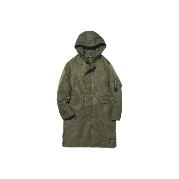 Undercover X GU Undercover Collaboration Coats Unisex Olive Green