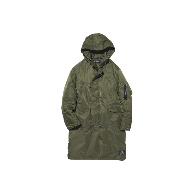 Undercover X GU Undercover Collaboration Coats Unisex Olive Green-0