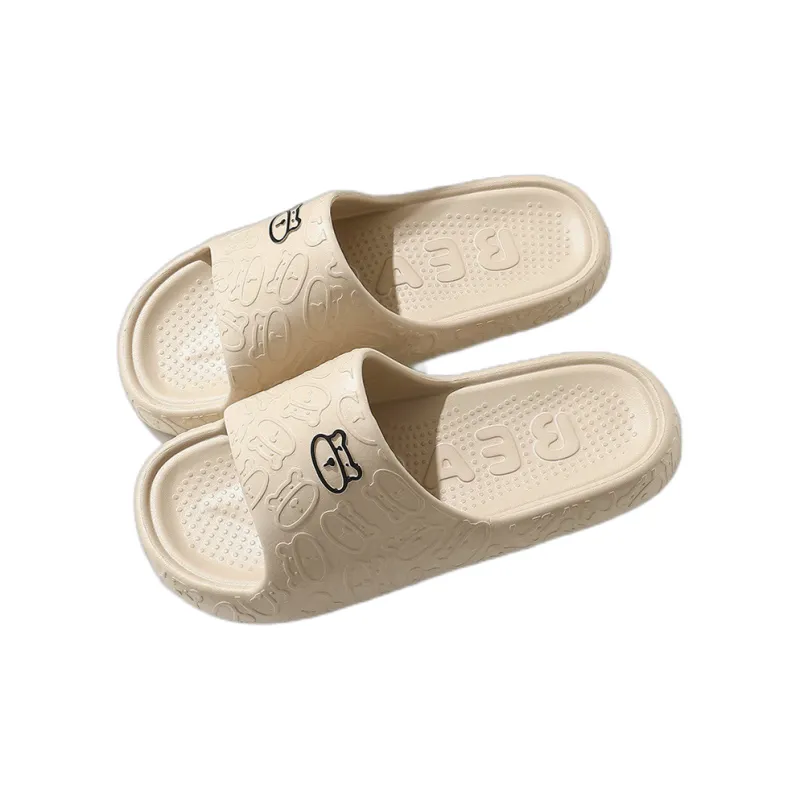 CEO EVA Quiet Home Bathroom Summer Slip Resistant Squashy And Bouncy Feeling Cartoon Bear Platform Slippers-11