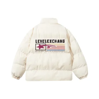 LEVEL RELAX Series Puffer Jacket Unisex Black