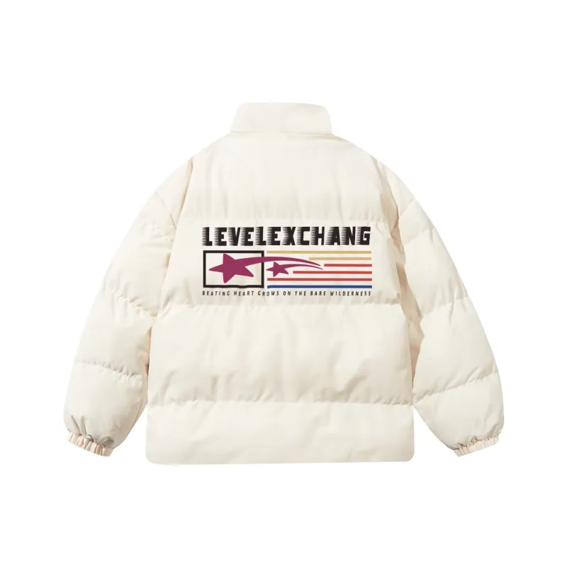 LEVEL RELAX Series Puffer Jacket Unisex Black-10