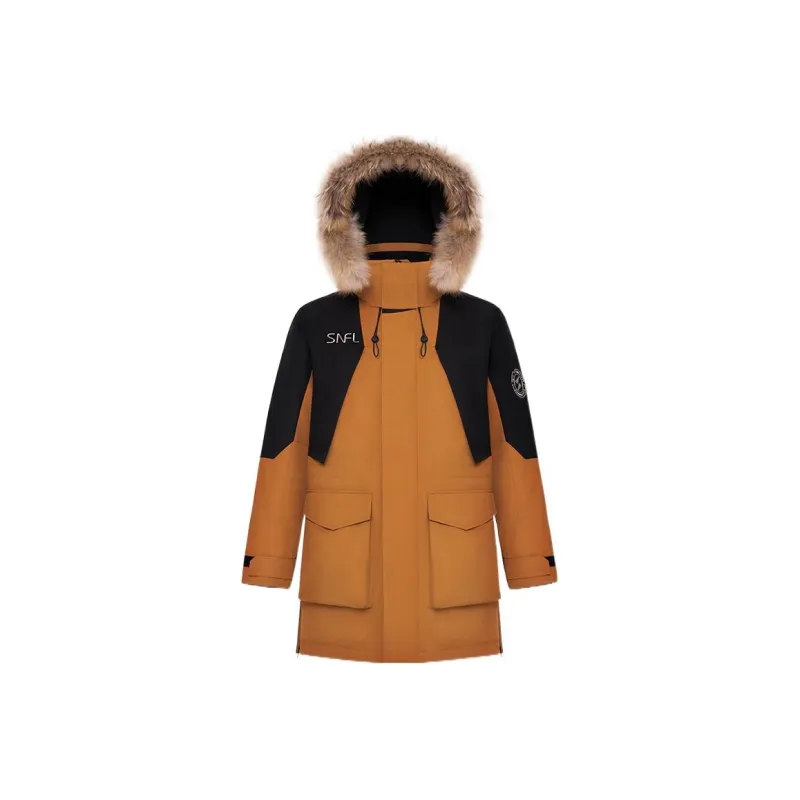 SNOW FLYING Peak Skiing Collection Mid Length Down Jacket Men's-1