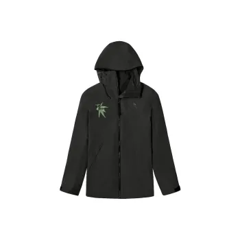 CAMEL All-weather Mountain Versatile Hiking Outdoor Hiking Waterproof And Windproof Windbreaker Jacket Unisex Black
