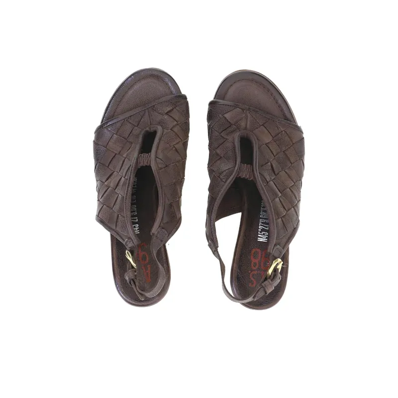 AirStep PRISCILLA One Strap Sandals Women's Dark Brown-4