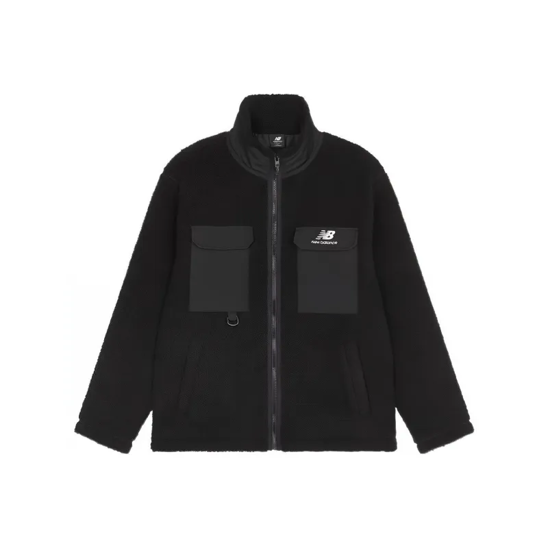 New Balance Velvet Jackets Men Black-0