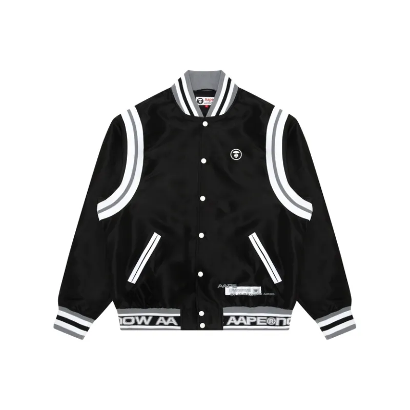 Aape Logo print Varsity Jacket-0