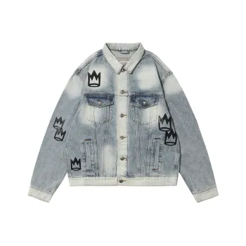 Mishkanyc Denim Jacket Unisex Medium Blue