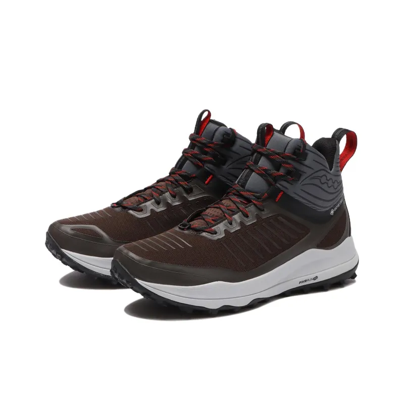 Saucony ULTRA RIDGE Anti Slip Wear Resistant Mid Top Hiking Shoes Men's Brown-2