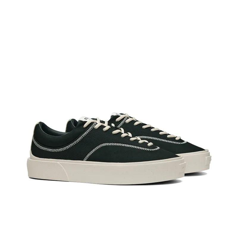 EQLZ EQUALIZER Fault 22 Slip Resistant, Abrasion Resistant, Breathable Low Top Skateboard Shoes Unisex Screen Black-1