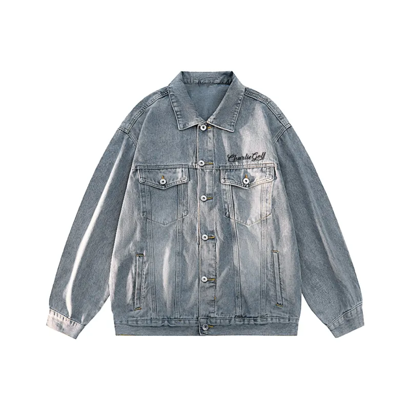 CHARLIE GOLF Denim Jacket Unisex-4