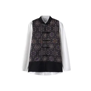 XUANSHENG Vests Men Black