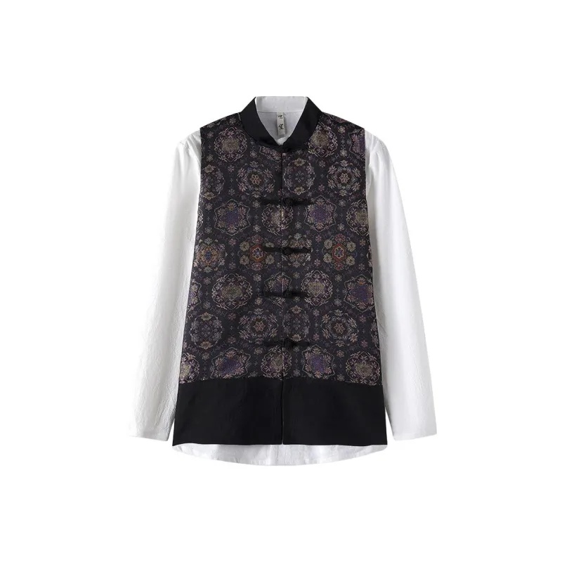 XUANSHENG Vests Men Black-0