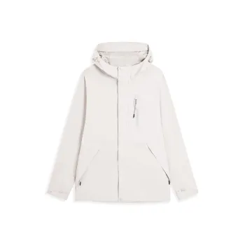 XTEP Wing Water-Resistant Windproof Windbreaker Jacket Unisex Wheat Bran